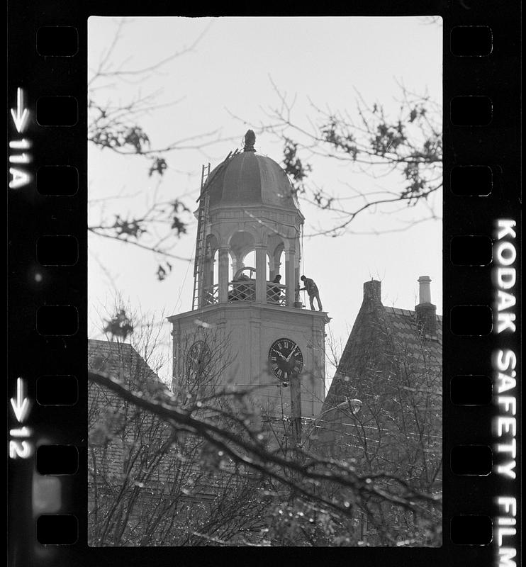 Painting St Paul’s Church steeple