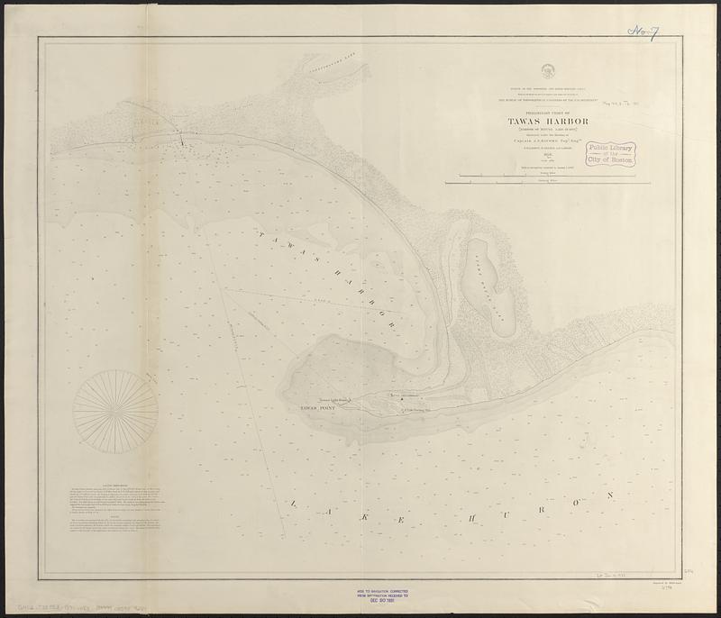 Preliminary chart of Tawas Harbor