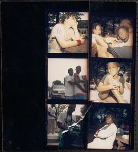 Contact sheet with 6 images, including some of Leon, Tania, Tanisha, Marissa, and Rory Hicks
