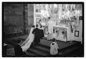 Wedding Will. Ryan of Maker St. Brig. at Brookline with Fr. Dowd