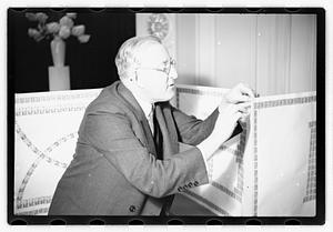 Ernest D. Chase pres., birthday card of stamps