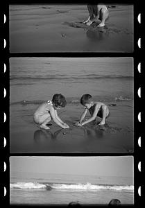 Children at a beach