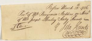 Receipt of payment