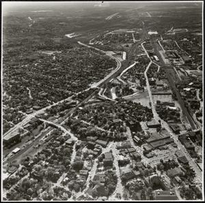 Aerial photograph of Hyde Park, Boston