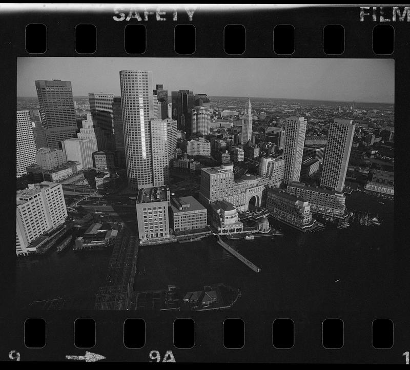 North End waterfront and Rowe's Wharf, downtown Boston