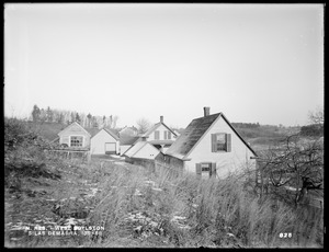 Wachusett Reservoir, Silas Demarra's houses, on west side of Beaman Street, from the south, West Boylston, Mass., Dec. 5, 1896