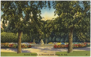 Sunken Gardens in Roosevelt Park, Minot, N. Dak.