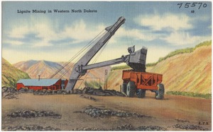 Lignite mining in Western North Dakota