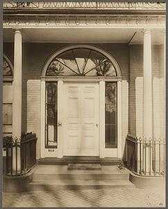 Boston, Massachusetts. Doorway, 54 Beacon St.