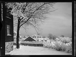 Marblehead, buildings, snow