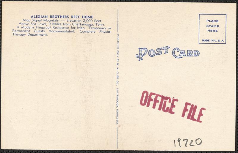 Alexian Brothers Rest Home, Signal Mountain, Tennessee