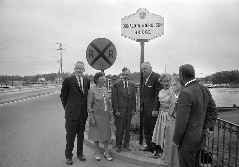 Dedicating Donald W. Nicholson Bridge, Wareham Digital Commonwealth