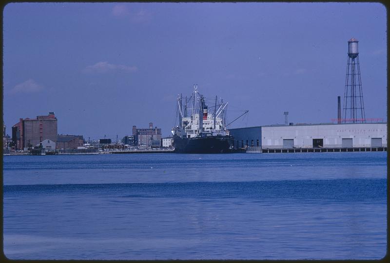 Docked ship, East Boston Pier, Boston