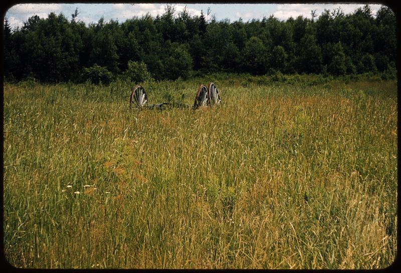 Wheels in hayfield, Maine