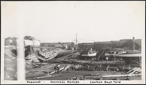 Neponset, hurricane damage, Lawley's Boat Yard