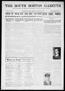 South Boston Gazette, February 01, 1913