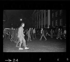 Harvard Square anti-war riot