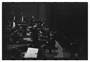 Orchestra performance, Boston Symphony Hall