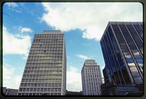 Boston 1997: 100 Cambridge (left) Suffolk County Court (c) and 1 Ashburton (r)