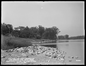 Distribution Department, Low Service Spot Pond Reservoir, easterly shore, looking southerly from near site of Melrose Pumping Station, Stoneham, Mass., Jun. 19, 1901