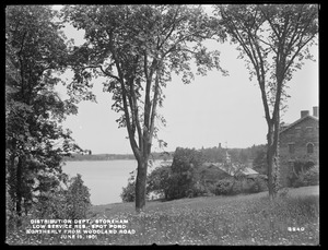 Distribution Department, Low Service Spot Pond Reservoir, looking northerly across the pond from near junction of Woodland Road and Half Mile Road Extension, Stoneham, Mass., Jun. 19, 1901