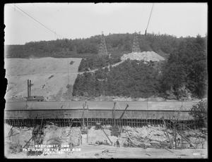 Wachusett Dam, the dump on the west ridge, from the east, Clinton, Mass., Jul. 1, 1901