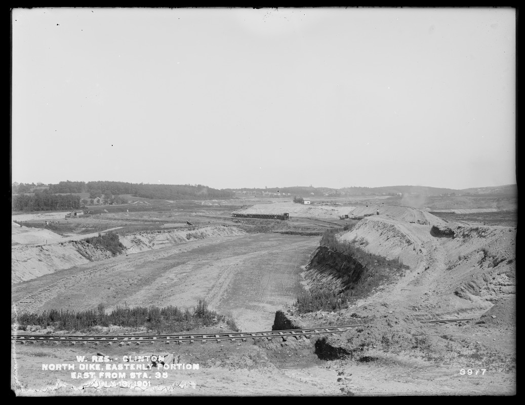 Wachusett Reservoir, North Dike, easterly portion, easterly from ...