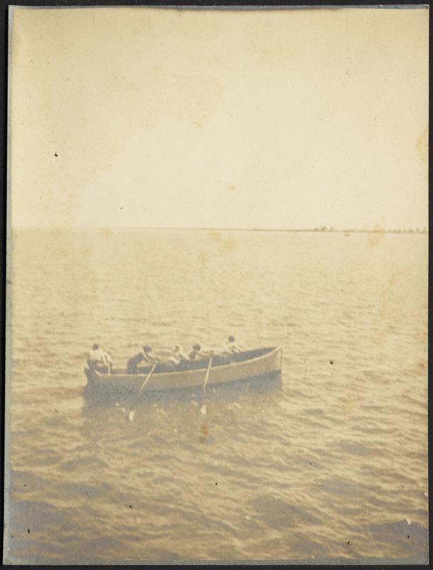 Rowboat at sea