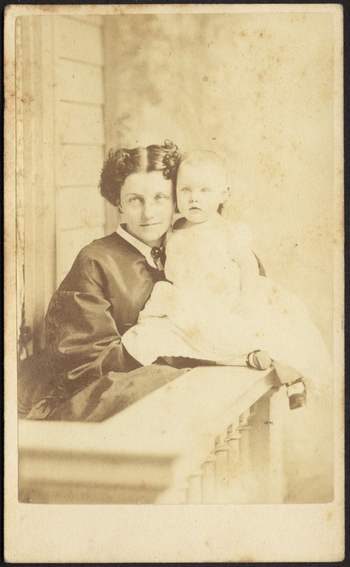 Helen Mead Granger Stevens (Mrs. Henry James Stevens) with daughter, Gertrude