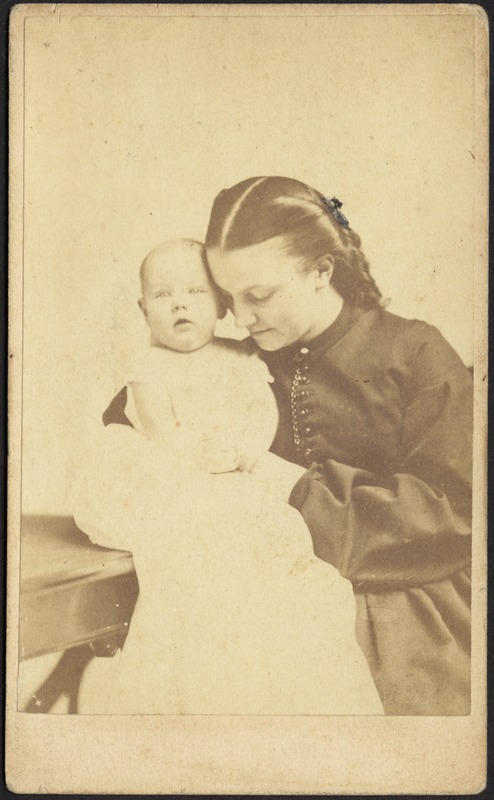 Helen Mead Granger Stevens (Mrs. Henry James Stevens) with daughter, Gertrude