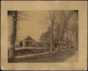 Ashdale Farm, Side view of main house and barn.