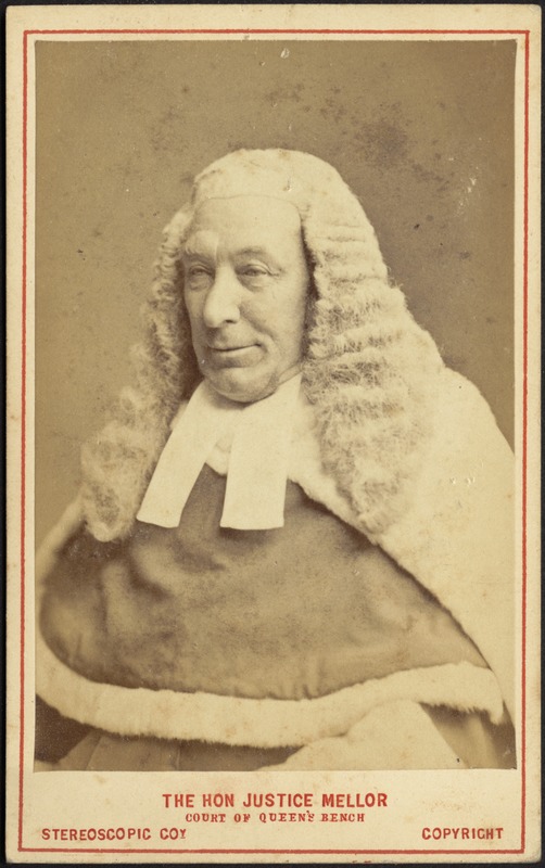 Hon. Justice Mellor, Court of Queen's Bench