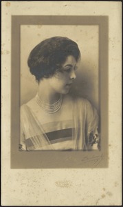 Profile portrait of woman, possibly Edith Lawrence Coolidge