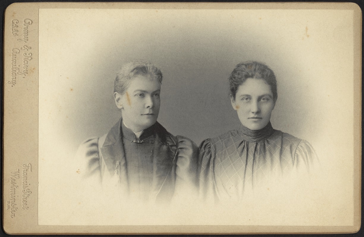 Portrait of Gertrude Stevens (right) and unidentified woman