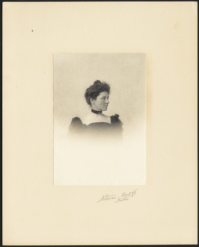 Gertrude Stevens with black choker necklace