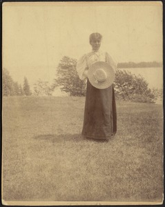 Helen Stevens at camp, August 1893