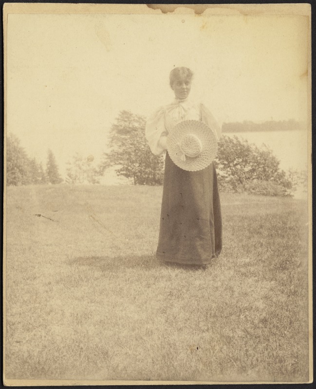 Helen Stevens at camp, August 1893