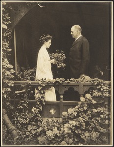 Wedding portrait of Mary "Mollie" Stevens Dodge and Edward S. Dodge
