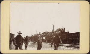 "Embarkation of troops at Port Tampa," Florida