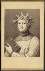 Dante Alighieri holding a book