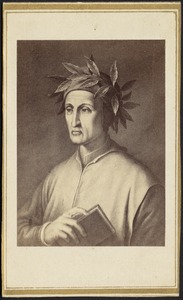 Dante Alighieri holding a book