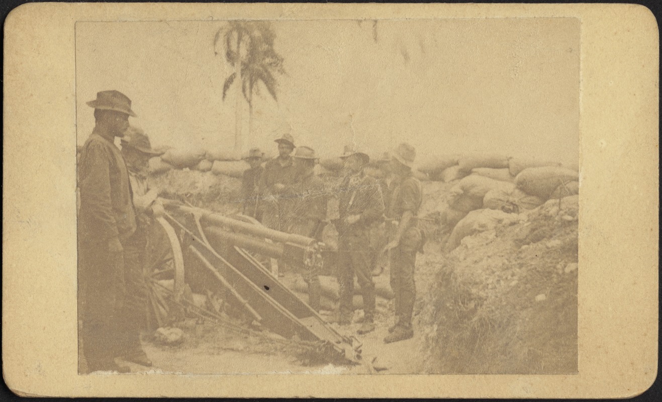 Dynamite gun and crew. H. A. Borrowe commanding
