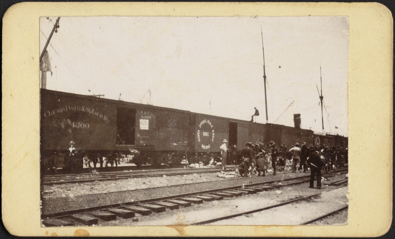 Embarcation of troops at Port Tampa