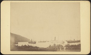 Harbour [sic] of Siboney with transports and hospital ship relief