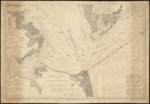 Coast Chart No. 31, Chesapeake Bay, sheet no. 1. York River Mapton Roads Chesapeake entrance