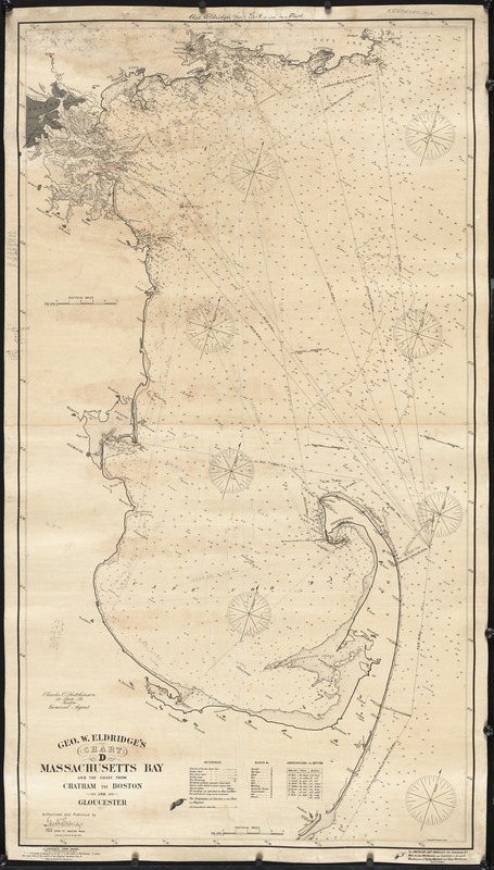Geo. W. Eldridge's chart D, Massachusetts Bay and the coast from ...