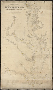 Eldridge's chart of Chesapeake Bay, with the James, York, Rappahannock and Potomas Rivers