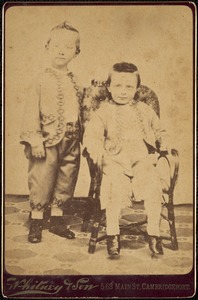 Edward Everett Knowles, standing, and Eugene Blanchard Penniman