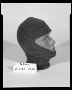 Navy winter hood