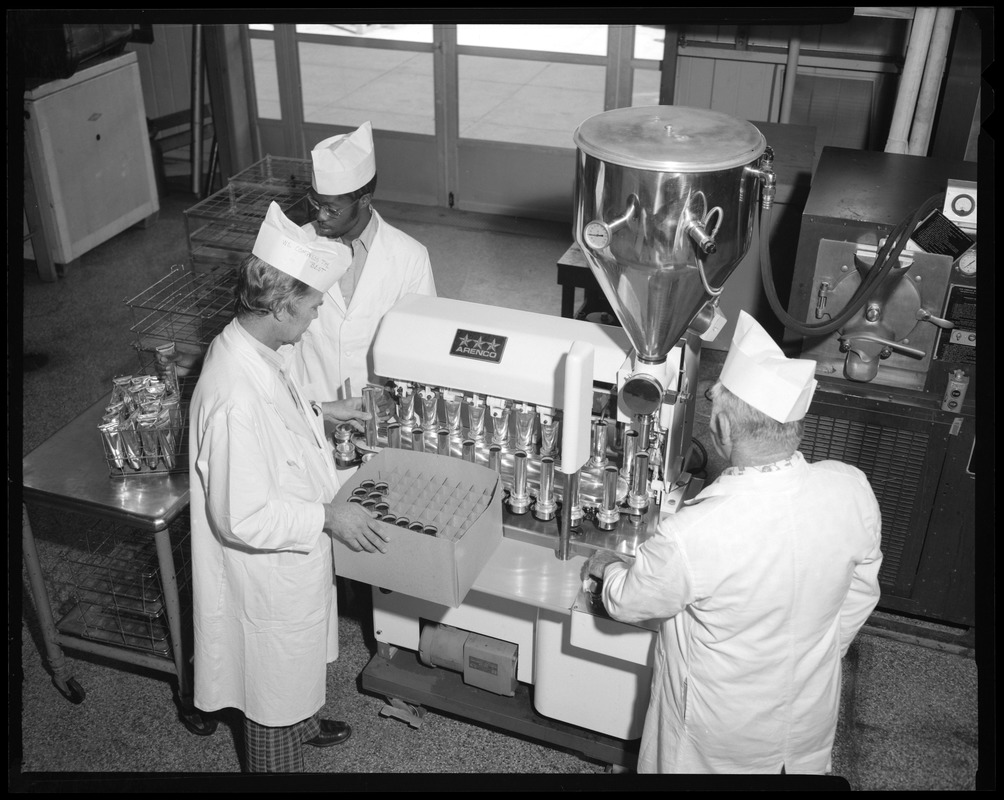 Food lab, Arenco tube filling machine Digital Commonwealth